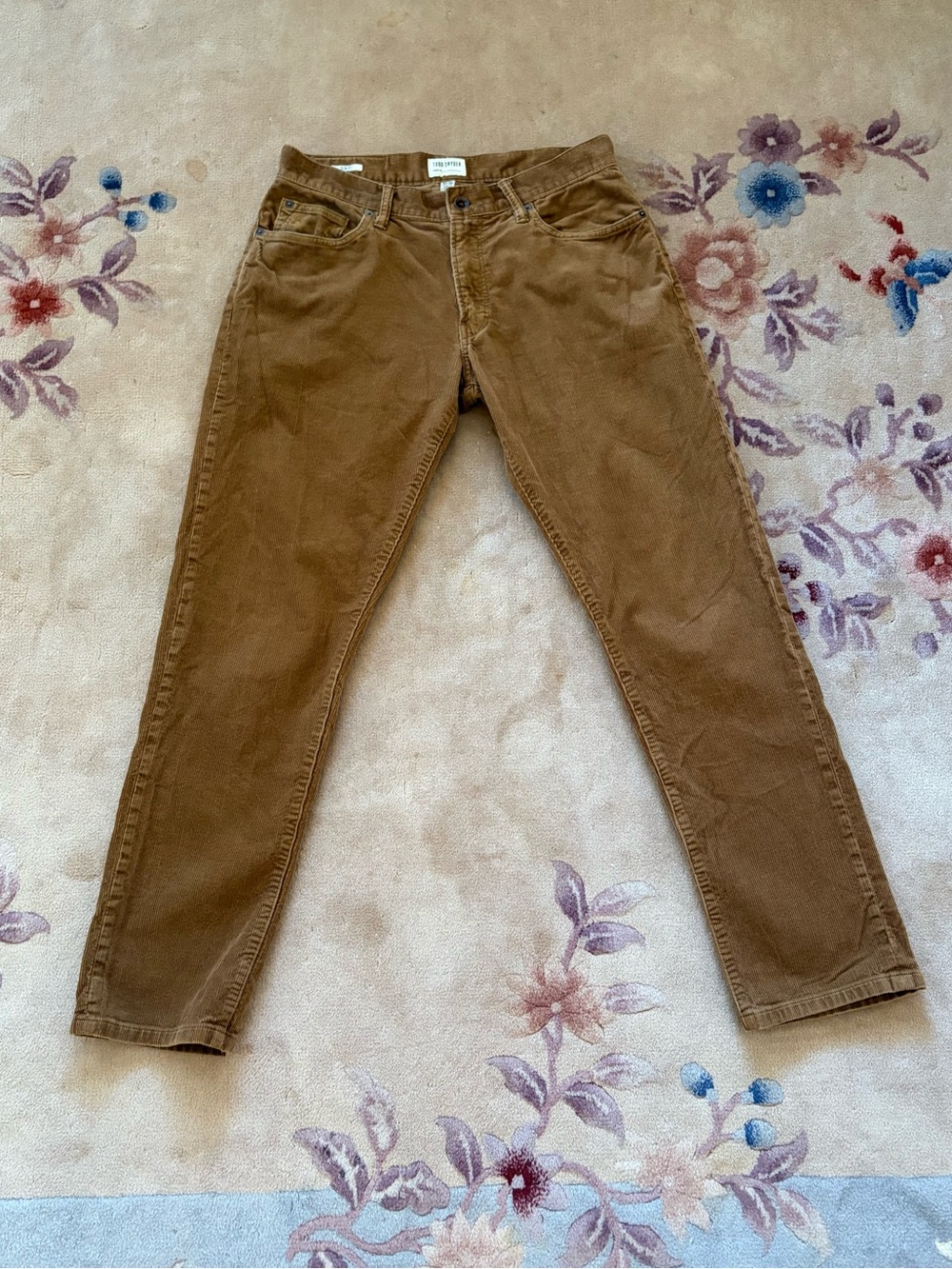 Todd Snyder Brown Corduroy 5 Pocket Pants Italian Stretch Fabric Men’s slim fit
